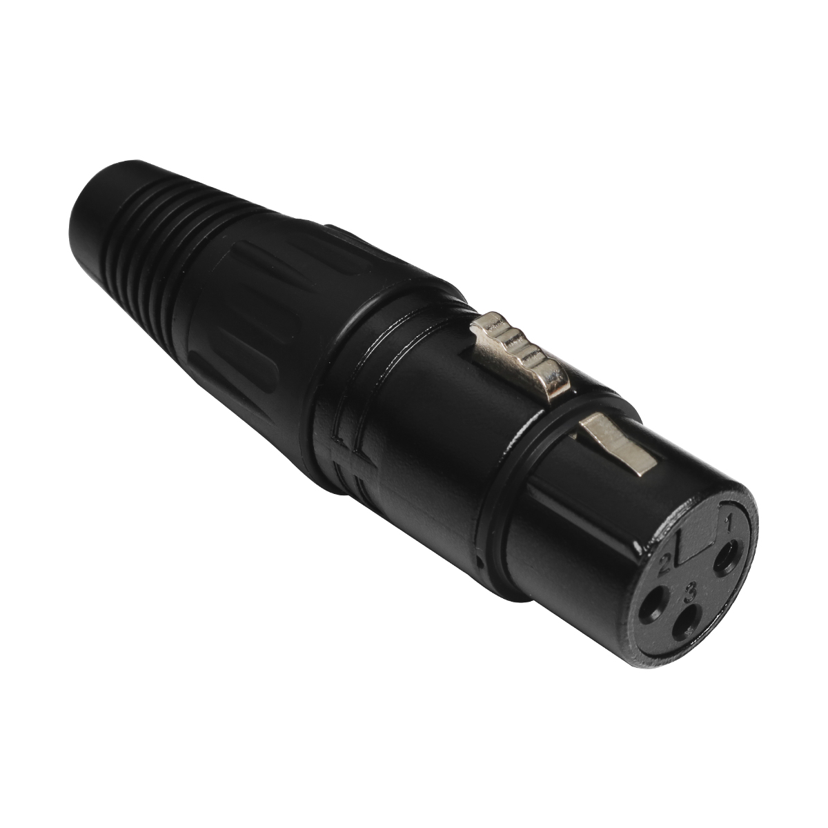 FT05 4951 CONECTOR XLR CANON FEMEA 3 PINOS PRETO LU-71215BK LUMINOS-THUMB